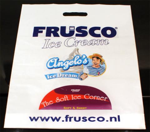 Frusco plastic tasje Premiums, merchandise, promotie, reclame, maatwerk, ucic